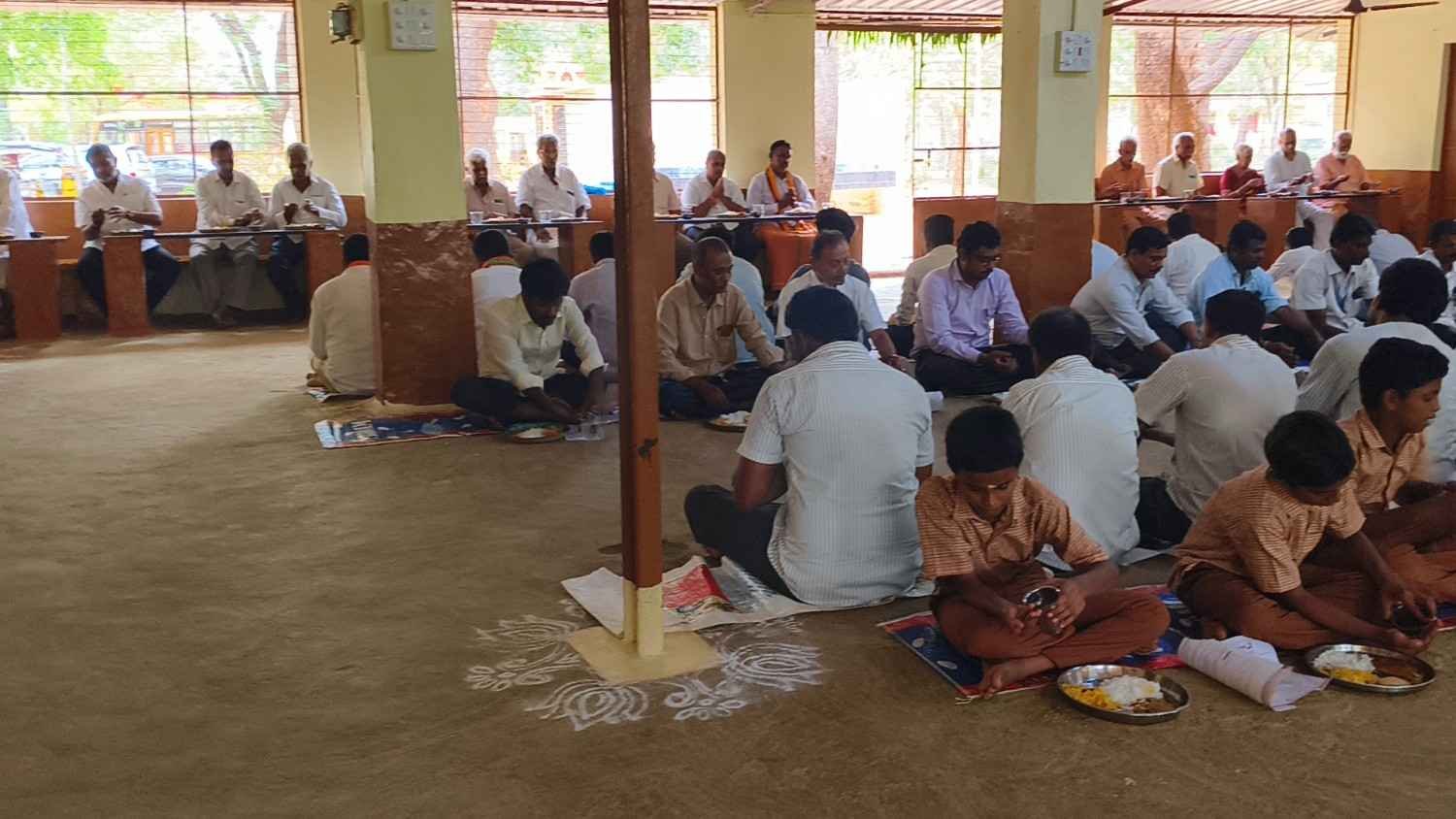 Devotees Procession at Ashram