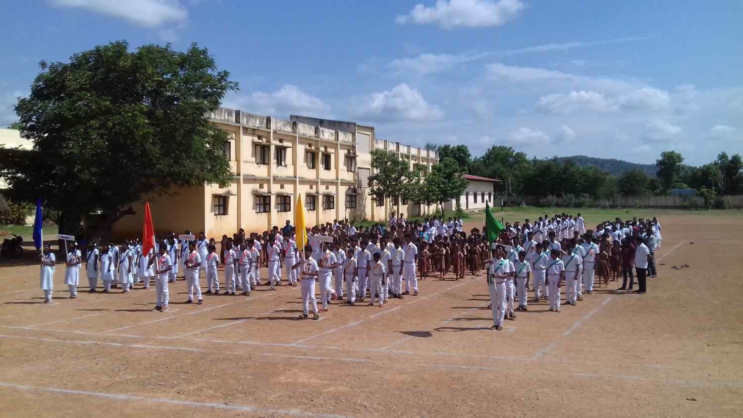 Independence Day parade at Vidyalaya